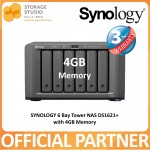 SYNOLOGY DS1621+ 6 Bay DiskStation NAS. Singapore Local 3 Years Warranty